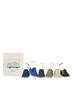 Носки с принтом Preston Skater Sneakers для мальчиков, набор из 6 шт. — для малышей Trumpette, цвет Multi