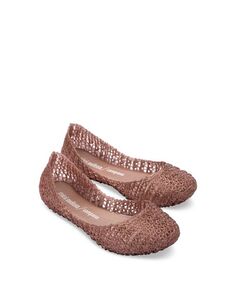 Туфли на плоской подошве Melcampape с блестками и зигзагом для девочек Mini Melissa, цвет Multi
