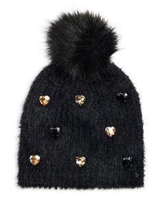 Шляпа из искусственной альпаки, украшенная кристаллами Jocelyn, цвет Black