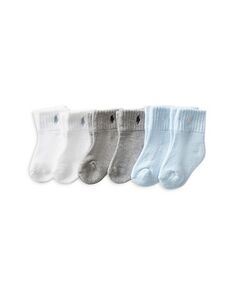 Носки-четверти для мальчиков Ralph Lauren, 6 шт. — для малышей Ralph Lauren, цвет Multi