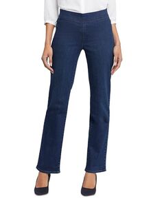 Свободные прямые джинсы Bailey без застежек NYDJ, цвет Blue