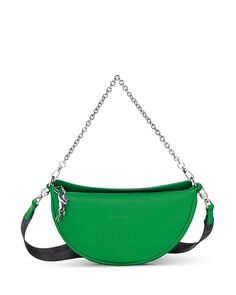 Через плечо Smile Half Moon Longchamp, цвет Green