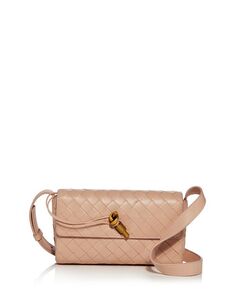 Мини-сумка через плечо Andiamo Bottega Veneta, цвет Pink