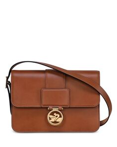 Средняя сумка через плечо Box Trot Longchamp, цвет Brown
