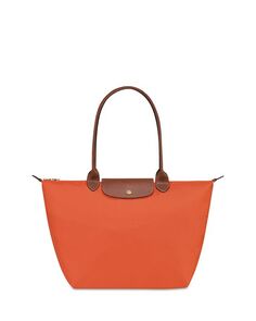 Большая нейлоновая сумка через плечо Le Pliage Original Longchamp, цвет Orange