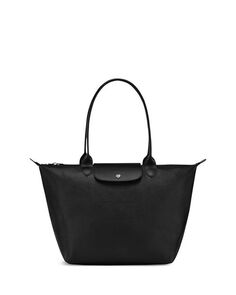 Большая холщовая большая сумка Le Pliage City Longchamp, цвет Black