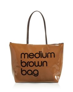 Коричневая сумка среднего размера с застежкой-молнией Bloomingdale&apos;s, цвет Brown Bloomingdales