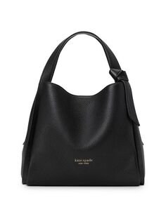 Сумка через плечо Knott из шагреневой кожи среднего размера kate spade new york, цвет Black