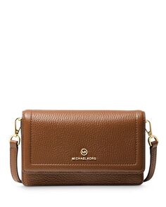 Маленькая сумка через плечо Jet Set Charm для телефона Michael Kors, цвет Brown