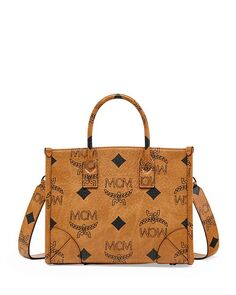 Маленькая большая сумка Munchen Maxi MN V1 MCM, цвет Tan/Beige