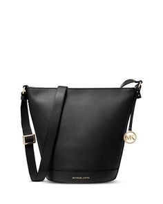 Кожаная сумка-мешок Townsend среднего размера Michael Kors, цвет Black