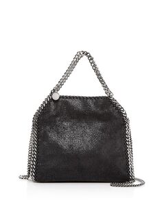 Миниатюрная складная сумка-тоут Falabella Stella McCartney, цвет Black