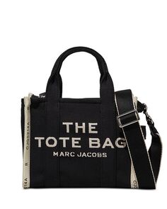 Маленькая жаккардовая сумка-тоут MARC JACOBS, цвет Black
