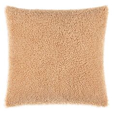 Декоративная подушка Juni из искусственной овчины, 20 x 20 дюймов Surya, цвет Tan/Beige