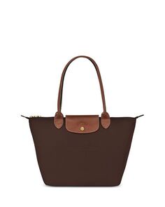 Сумка на плечо из нейлона Le Pliage Original среднего размера Longchamp, цвет Brown