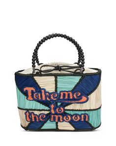 Сумка Take Me to the Moon среднего размера ручной работы с верхней ручкой Mercedes Salazar, цвет Multi