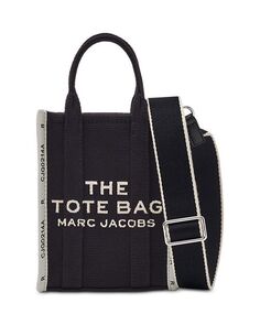 Жаккардовая мини-сумка-тоут MARC JACOBS, цвет Black
