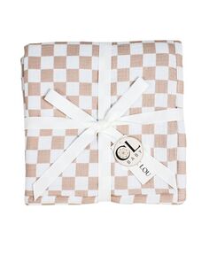 Роскошное клетчатое одеяло унисекс – для малышей Charlie Lou Baby, цвет Tan/Beige