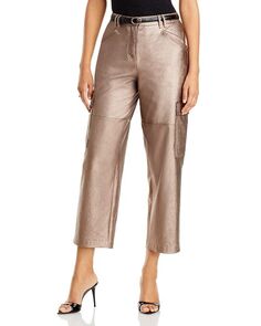 Укороченные брюки карго Diana Kobi Halperin, цвет Silver