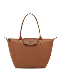 Кожаная большая сумка Le Pliage Xtra среднего размера Longchamp, цвет Brown