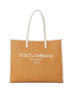 Тканая сумка-тоут Dolce &amp; Gabbana, цвет Tan/Beige