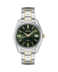 Часы Essentials, 40 мм Seiko Watch, цвет Green