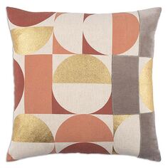 Декоративная подушка Sonja Modern с геометрическим рисунком, 20 x 20 дюймов Surya, цвет Multi