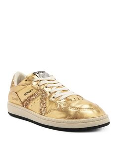 Женские кроссовки ST 001 с миндалевидным носком и блестками SCHUTZ, цвет Gold