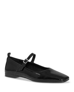 Женские туфли на плоской подошве Delia с квадратным носком и ремешком на щиколотке Vagabond, цвет Black