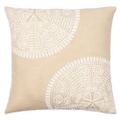 Декоративная подушка Maricopa Sand Dollar, 20 x 20 дюймов Surya, цвет Tan/Beige