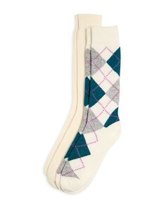 Носки Argyle из кашемира, 2 шт. The Men&apos;s Store at Bloomingdale&apos;s, цвет Multi