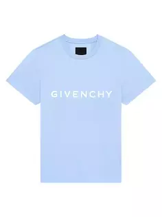 Хлопковая футболка узкого кроя Archetype Givenchy, синий
