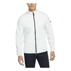 Куртка Men&apos;s Nike Solid Color Casual Stand Collar Jacket White, белый