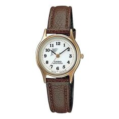 Часы Casio Retro Fashion Business Analog Watch &apos;Brown Gold White&apos;, белый