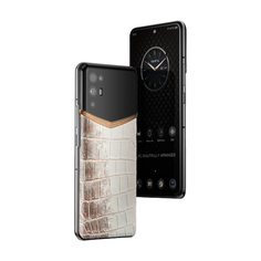 Смартфон Vertu iVERTU 18K Gold Himalaya Alligator, 12Гб/512Гб, 2 Nano-SIM, черный/белый/золотой