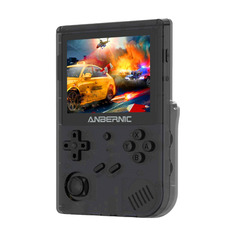 Портативная игровая консоль Anbernic RG351V, 1 ГБ/16 Гб, RK3326, прозрачный черный