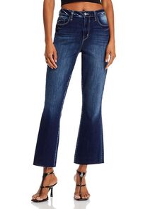 Укороченные расклешенные джинсы Kendra с высокой посадкой, цвет Колумбия L&apos;AGENCE, цвет Blue Lagence