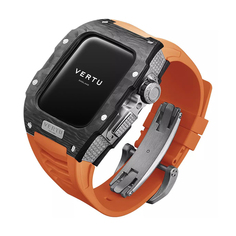 Умные часы Vertu MetaWatch H1 Black Diamond, 1,85&quot;, Bluetooth, черный/оранжевый/серебристый