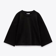 Свитшот Zara Short Sleeve, черны