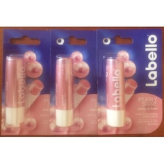 Ухаживающий бальзам для губ Pearly Shine с экстрактами жемчуга и шелка — упаковка из 3 шт., Labello