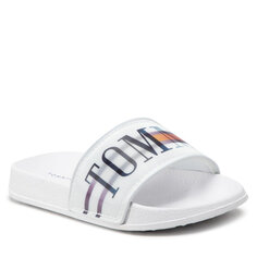 Шлепанцы Tommy Hilfiger HolographicPool Slide, белый