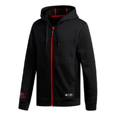 Куртка adidas CNY ROSE FZ Basketball Sports Jacket Male Black, черный