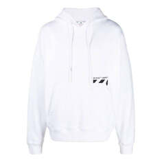 Толстовка Men&apos;s OFF-WHITE FW22 Logo Printing Long Sleeves Pullover Loose Fit White, белый