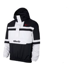 Куртка Nike Men&apos;s Jacket Hooded Sportswear Polyester &apos;Black White&apos;, черный