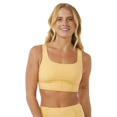 Топ бикини Rip Curl Mirage Ultimate Scoop Neck Cro, желтый