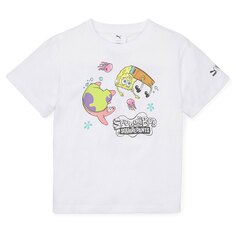 Футболка с коротким рукавом Puma X Spongebob Kids, белый