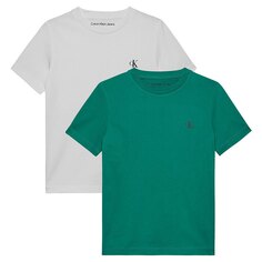 Футболка Calvin Klein Jeans Monogram 2 шт, зеленый