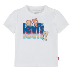 Футболка Levi&apos;s 70´S Critters Poster Logo Short Sleeve Round Neck, белый Levis