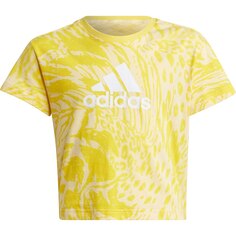 Футболка с коротким рукавом adidas Future Icons Hybrid Animal Print Cotton Regular, желтый