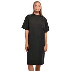Короткое платье Urban Classics Organic Oversized, черный